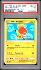 PSA 7 Ash's Pikachu SM114 I Choose You! Sm Black Star Promo Pokemon Card on eBay