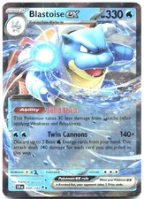 Blastoise ex (Stellar Crown Stamp) 030/142 Pokemon Miscellaneous Cards & Product