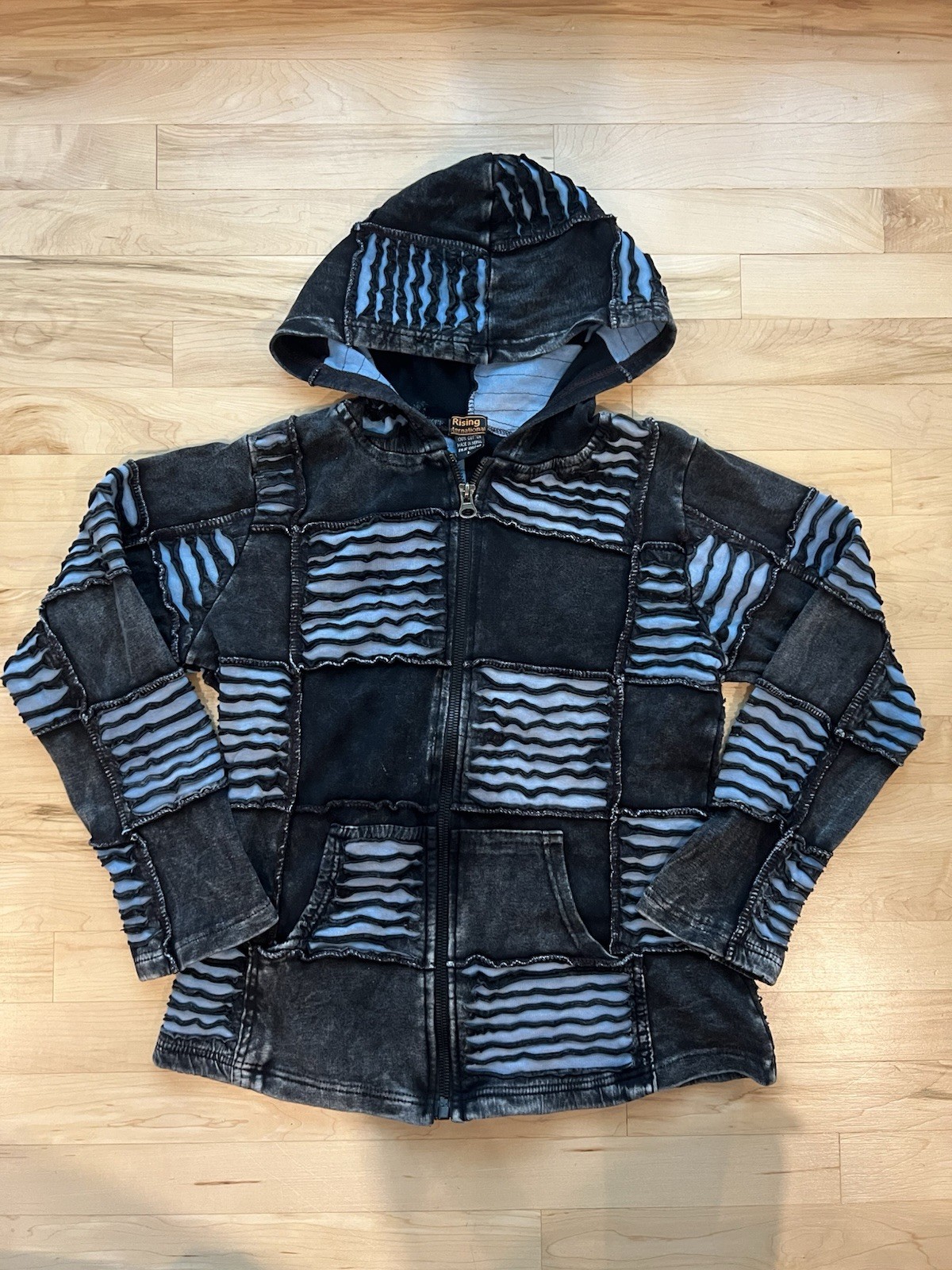 Rising International Handmade Patchwork Hoodie – … - image 1