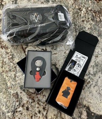 NEW AVO CIGARS Xikar Xi2 CUTTER, JETLINE LIGHTER & CIGAR CADDY Humidor Bundle!
