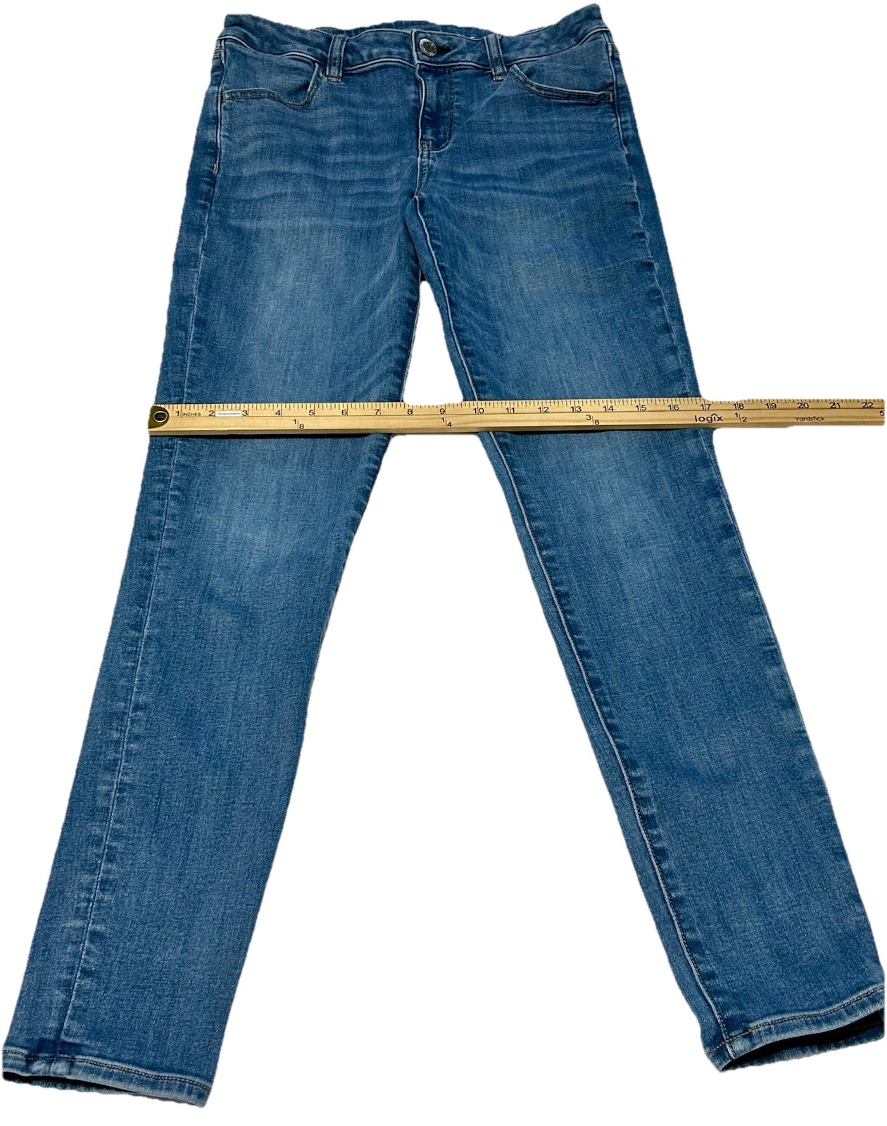 American Eagle Next Level Stretch Women’s Blue Jeggings Size 10 Long image 4