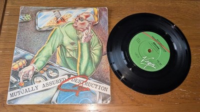 Gillan Mutually Assured Destruction Booklet Sleeve 7 '' Single Vgc+  Tested Rock 