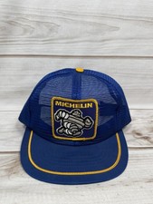 Vintage Michelin Man Snapback Trucker Hat Mesh Swingster Made In The USA 🇺🇸