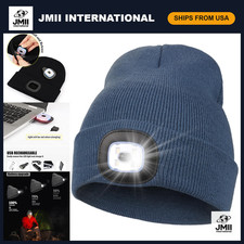 Unisex Hands-Free Light Beanie - Winter Hat f...
