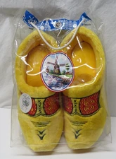 Holland Comfortable Yellow Clog Slippers Dutch Design Mens 14 NEW Wooden Shoe