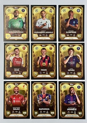 Topps Match Attax 25/26 - Alle 9 Club 100 Karten Full Set Champions League