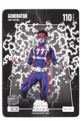 2026 Bo Jackson Battle Arena VJ Edgecombe #150 Generator Steel First Edition RC