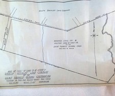 1927 Beckley West Virginia Land Map Saint Francis School Raleigh County WV