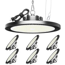 UFO LED High Bay Light 150W 21000Lm 5000K Daylight Shop Garage Warehouse 6 Pack