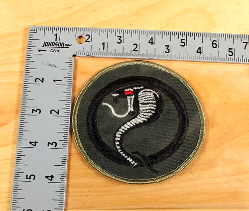Army Military Silver Bullion on Dark Green Material 4"embroidery Patch - 第 1/3 張圖片