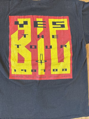 Vintage 80s YES Shirt Band Size L The Big Tour Band Rock Prog Metal 1987 - Bild 7 von 7