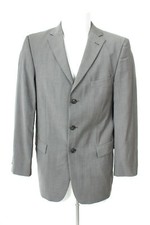 strellson Sakko Jacke Jacket Wolle SUPER 100´S  Herren Gr. 48 in Grau