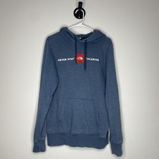 The North Face Size Small Mens Blue Never Stop Exploring Pullover Hoodie
