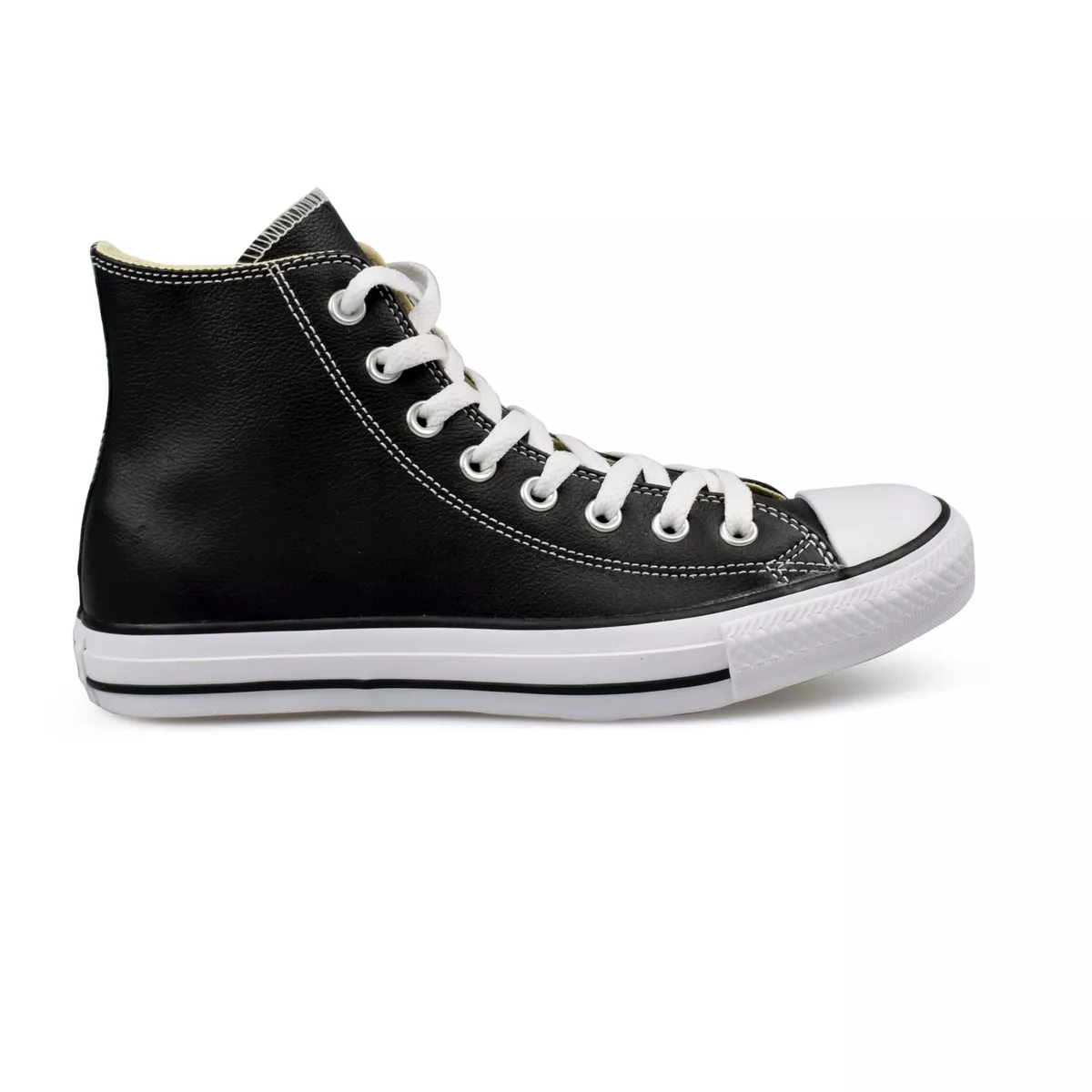 Converse Chuck Taylor Star Leather High Top Black Unisex Trainers New | eBay