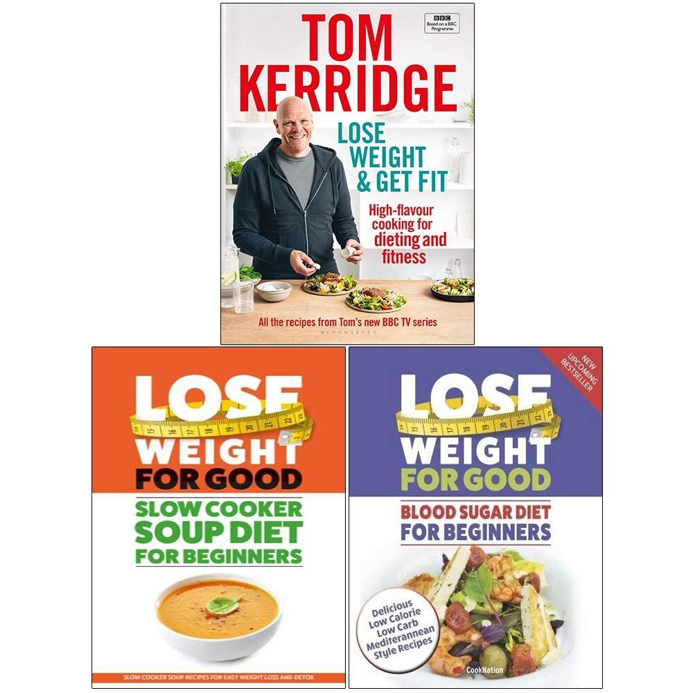 Lose Weight & Get Fit, Slow Cooker & Blood Sugar 3 Books Collection Set New