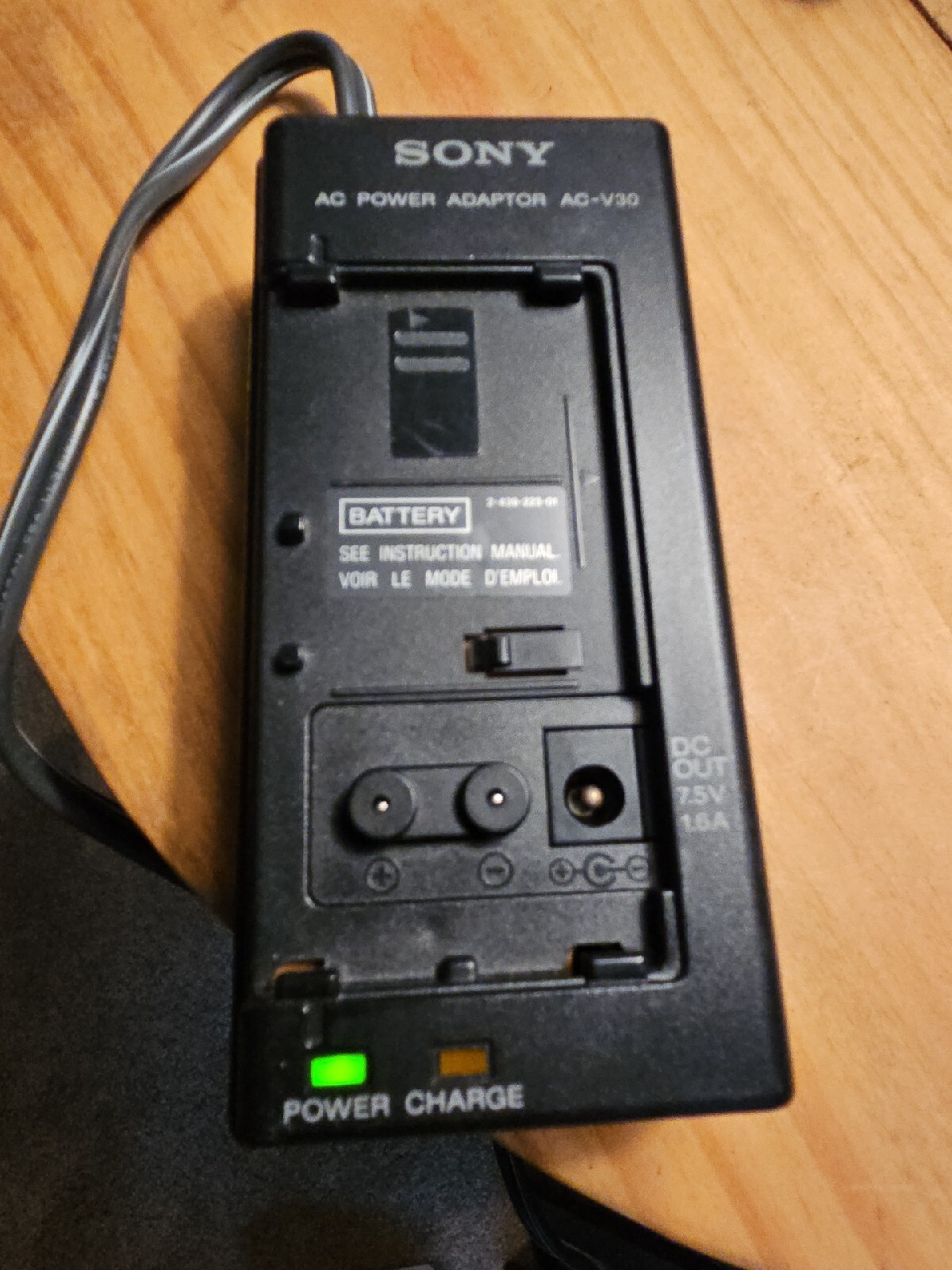 Sony AC Power Adaptor Battery Charger Model ACV30 eBay