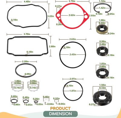 70525 Hydro Gear Overhaul Seal Kit Compatible with Toro & Exmark