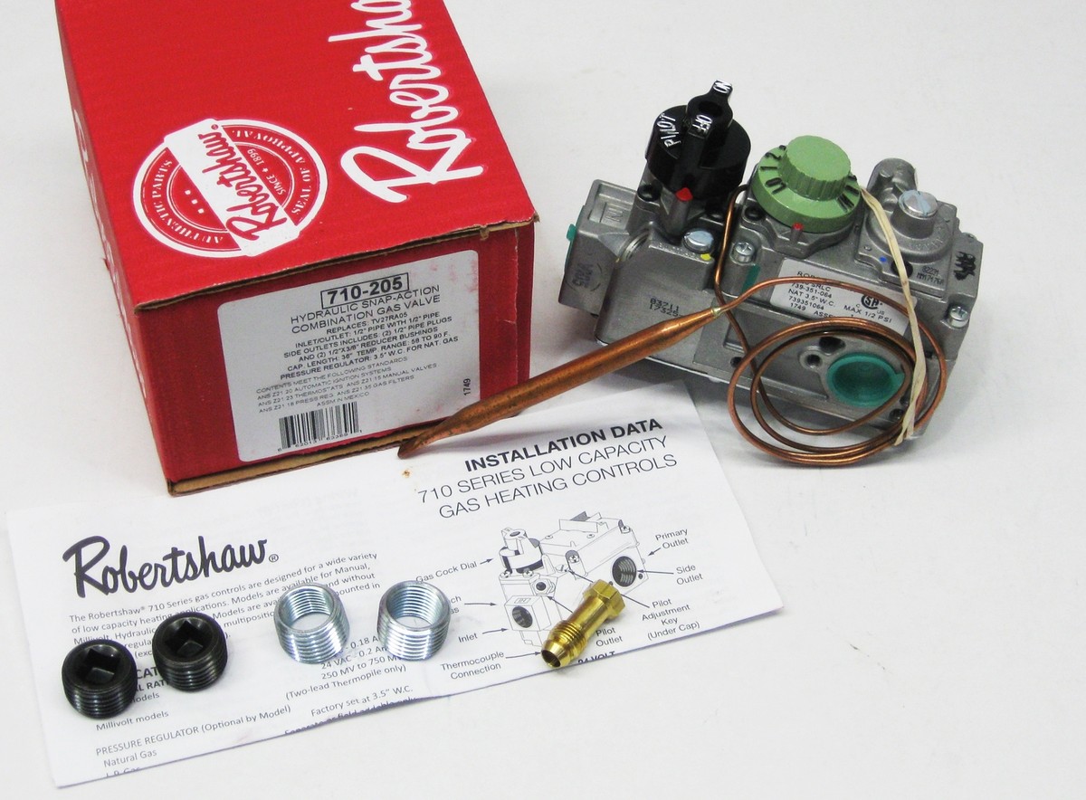 Robertshaw 710-205 Hydraulic Snap Action Combination Gas Valve