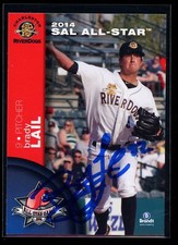 2014 Charleston Riverdogs BRADY LAIL Signed Card autograph auto YANKEES mariners