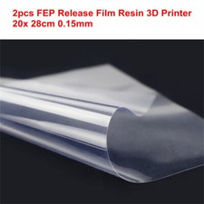 2Pcs FEP Release Film 20cm x 28cm x 0.15mm for SLA/DLP Resin 3D Printer