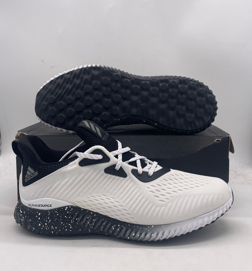 Adidas Alphabounce 1 м Белые черные спортивные кроссовки HP2305 Мужской размер