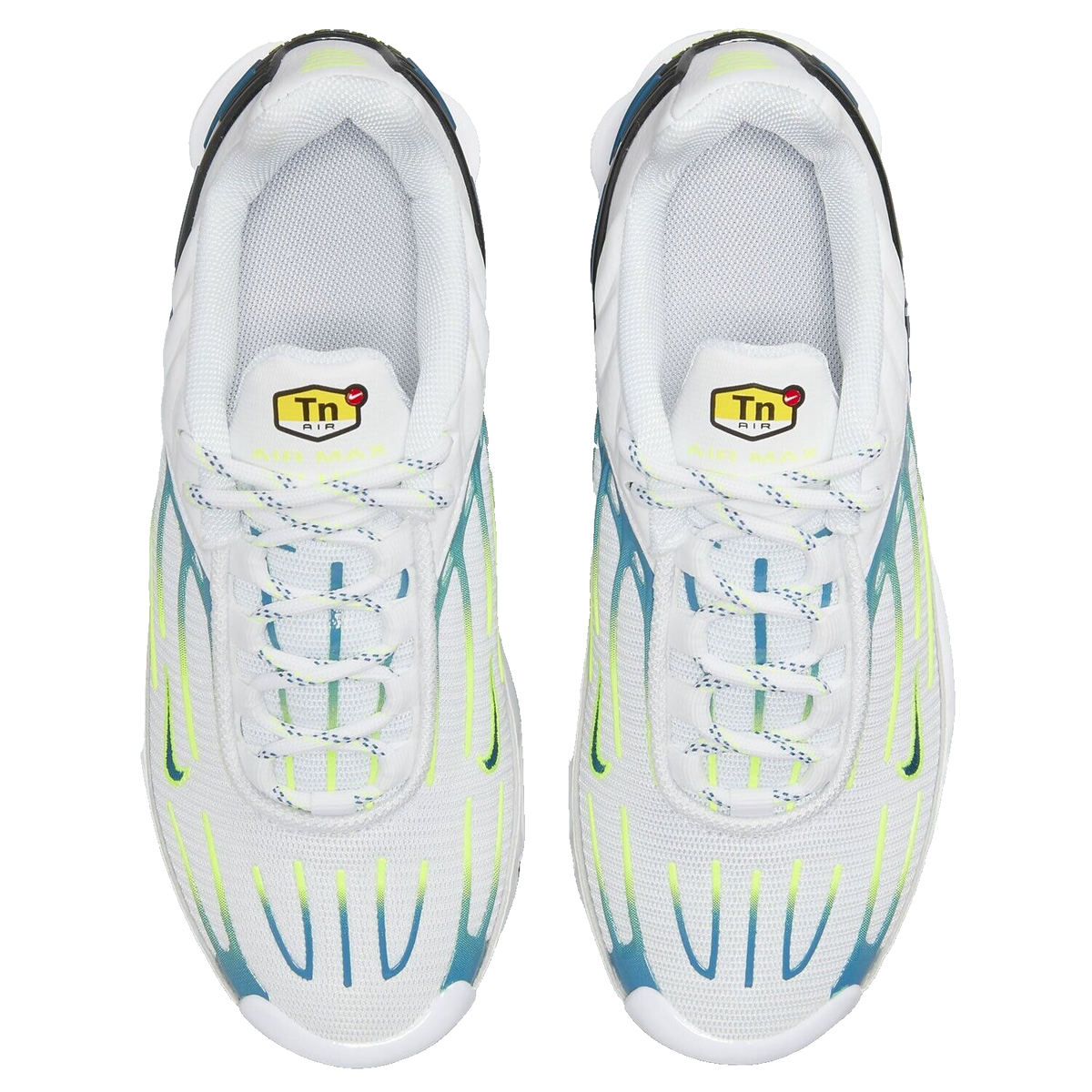 Nike Air Max Plus 3 TN White Volt Logo Sneakers Shoes 
