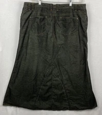 Venezia Women Black Maxi Skirt Size 18 Stretch 40 x 38