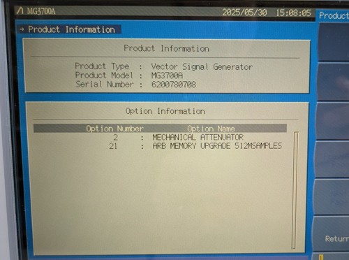 Anritsu MG3700A vector signal generator 250KHz-3GHz AS IS R2947 - Picture 16 of 19