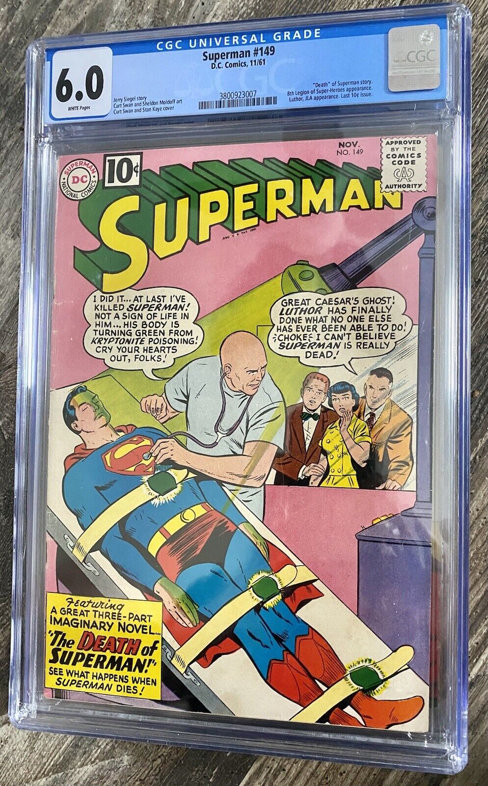 Superman #149 CGC 6.0 White Pages
