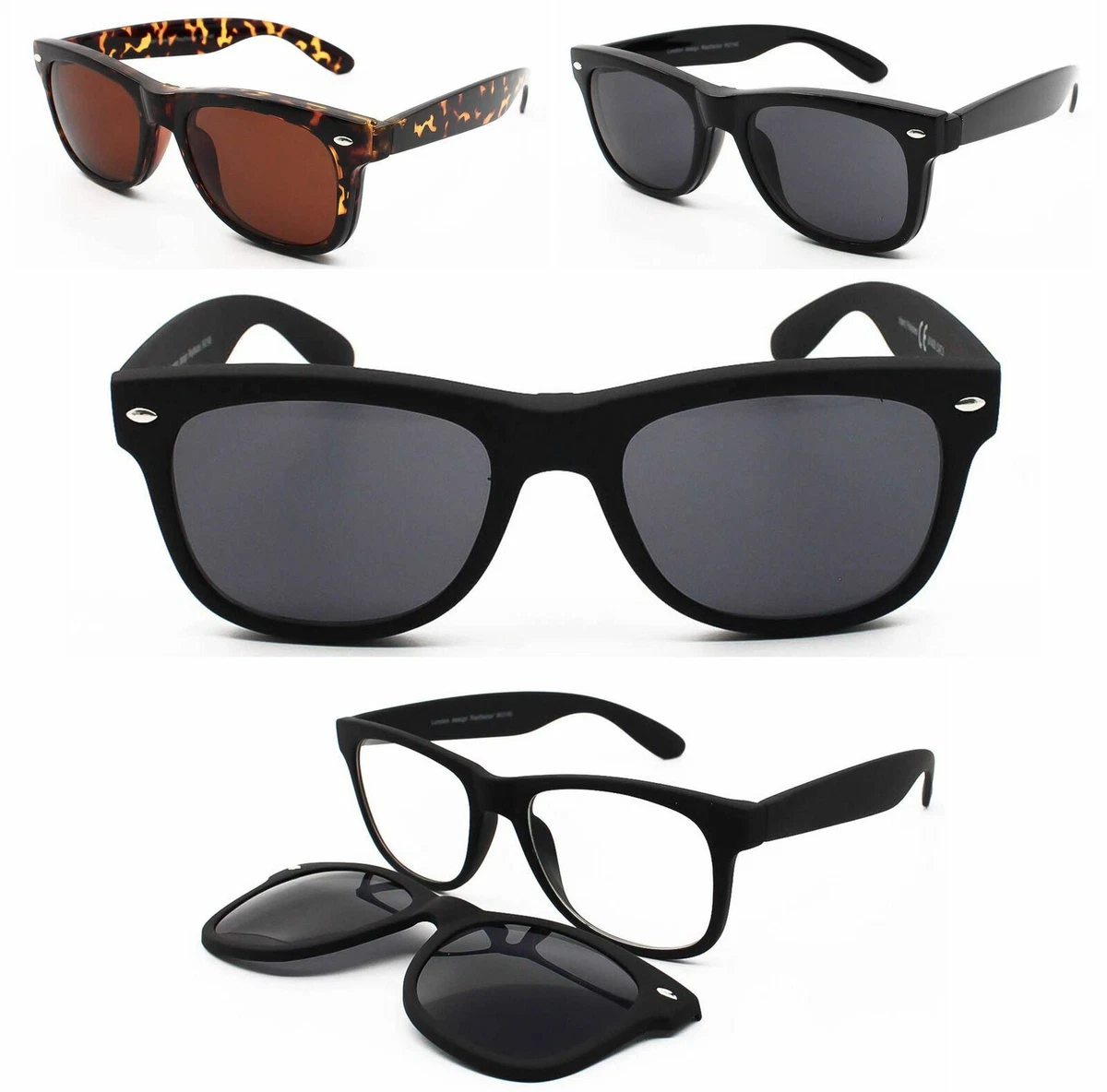 Horn rimmed sales sunglasses mens