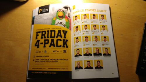 *NEW* 2019 Pittsburgh Pirates First Pitch Issue 3 Melky Cabrera A's Rangers - Picture 3 of 3