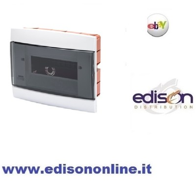 Gewiss Gw40102 Centralino Da Parete Stagno 8 Moduli Din Colore Grigio Porta Trasparente Ip55 Stock Elettrico