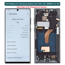 LCD For Samsung Galaxy S22 Ultra S908U/U1/W Touch Screen Replacement Digitizer