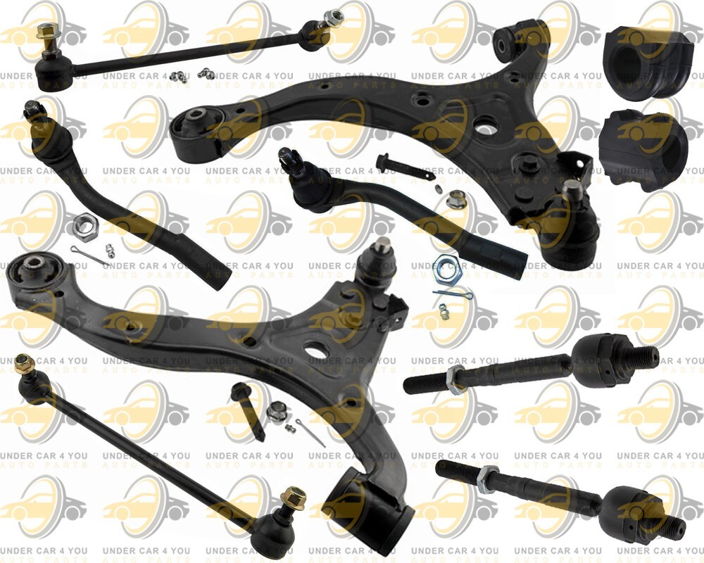 New Kit Lower Control Arms Sway Bar Tie Rods Bushings For Hyundai