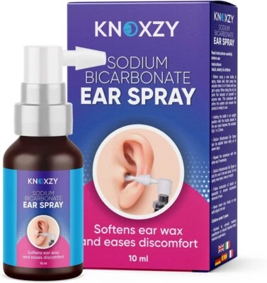Knoxzy Itchy Ear Infection Spray Sodium Bicarbonate Ear Care Wax Remover 10ml
