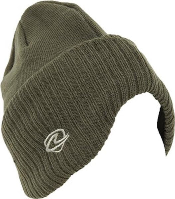 GRÜN Over the Ears Thermo Strick Winter Ski/Winter Mütze mit Futter oliv