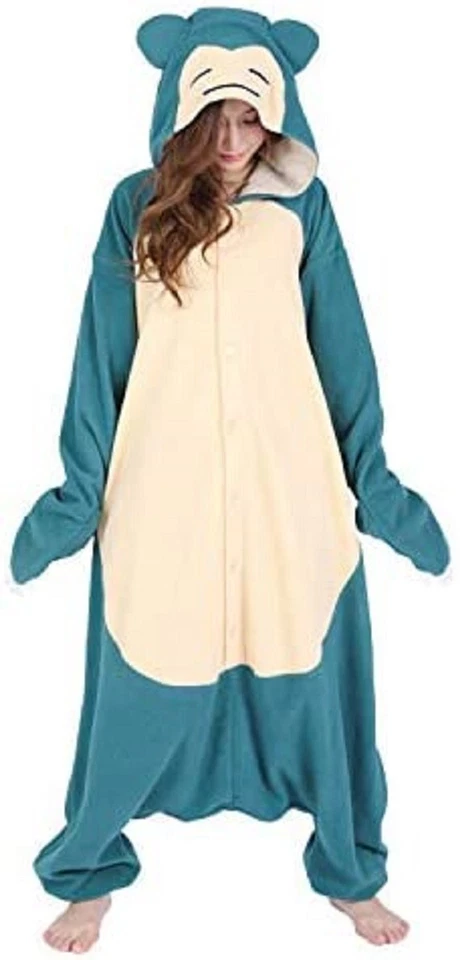 Покемон Снорлакс Кабигон Флисовый Костюм САЗАК Официальный Взрослый Унисекс Косплей JP - Изображение 2 из 4