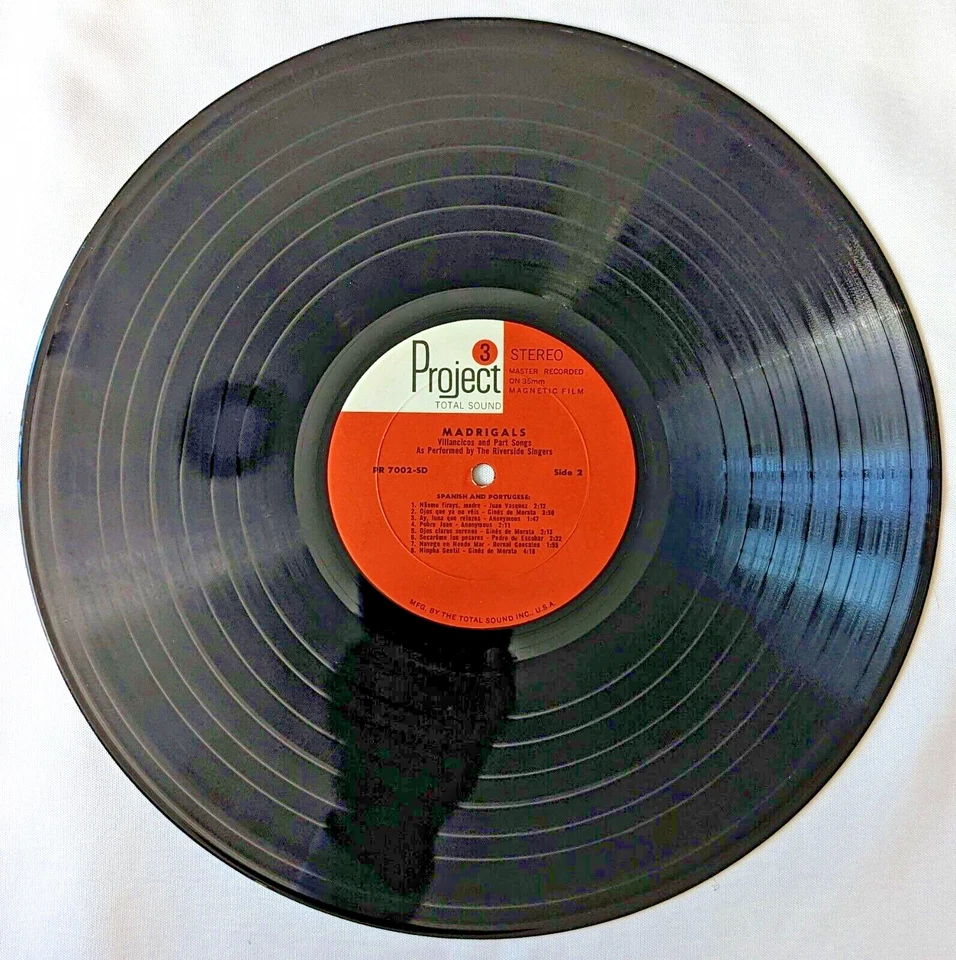 RIVERSIDE SINGERS: Enoch Light presents: MADRIGALS Villancicos and Part Songs LP - Image 2 of 4