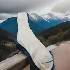 VTG 9-11 Socks Acrylic Blend Crew Cut Garry s Brand NOS 70s 80 s White Calf