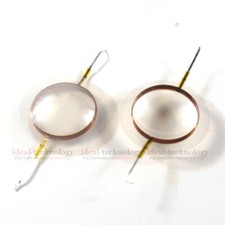 2 pcs 44.4mm Polyester diaphragm Voice Coil Repair 8 Ohm Round Wire 8 ohm