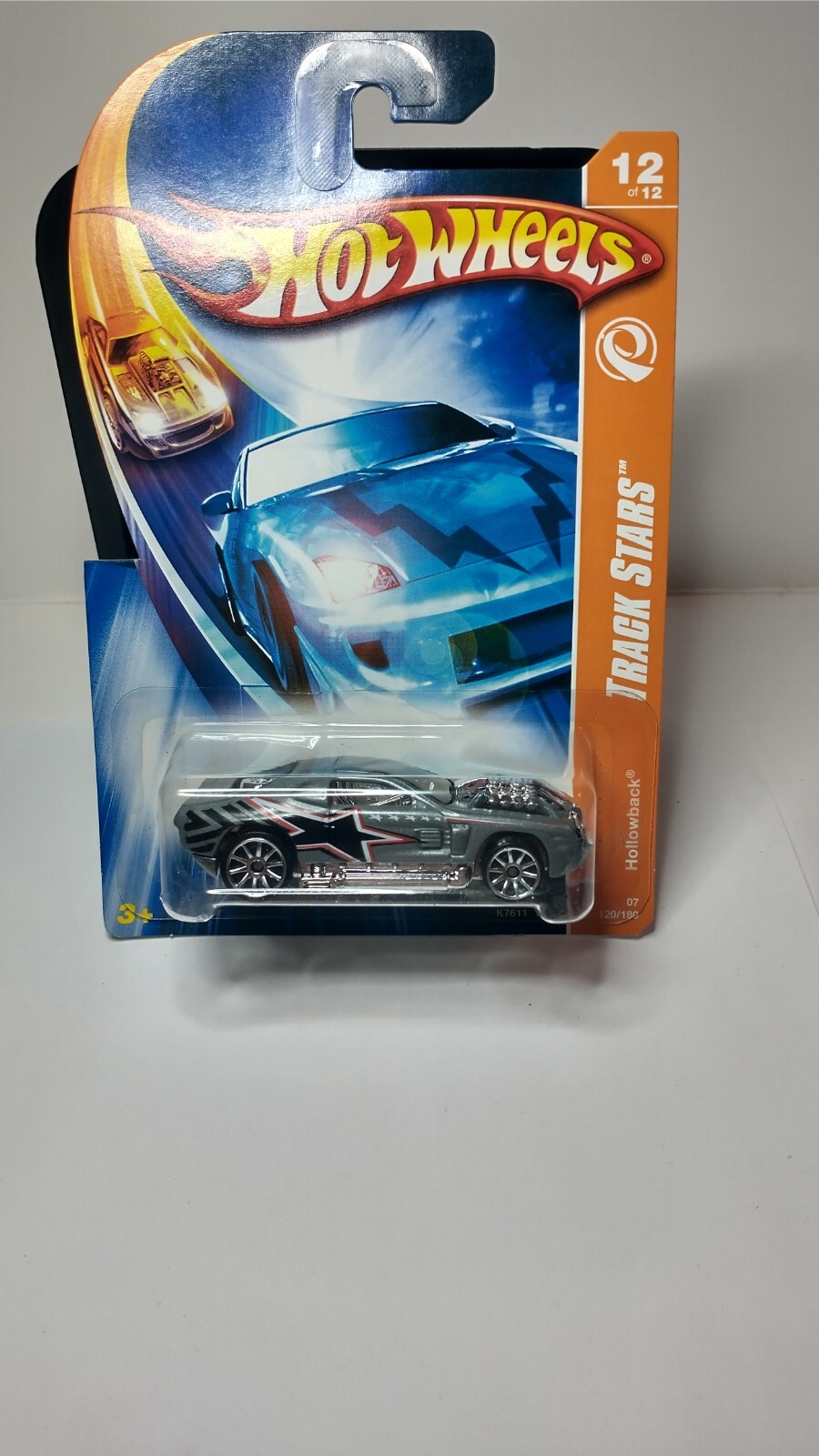 2007 Hot Wheels #220 TRACK STARS~ Hollowback 12/12 Gray w/10sp M.O.C. 