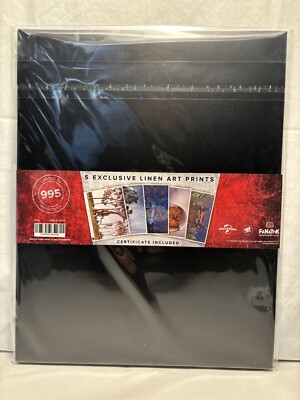 Jurassic Park Lithograph Set - 5 Exclusive Linen Art Prints