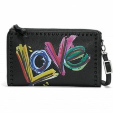 Brighton "SCRIBBLE GARDEN" Multi Leather Pouch MSR 215 NWT/Cover