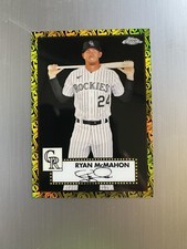 2021 Topps Chrome Platinum Ryan McMahon Black/Gold 70th Anniversary 07/10