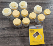Medela Lot of 11 5oz Storage Baby Bottles New pack Tubing