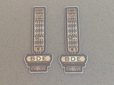 Primary Weapons Systems Evolve Bravo Delta Echo Sticker  Lot of 2 SHOT SHOW 2026