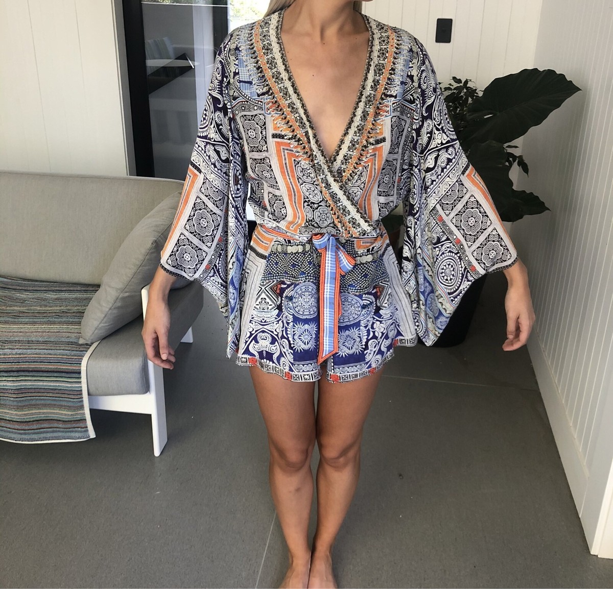 Camilla Kimono Playsuit Size Small Australia