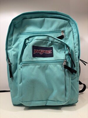 Original Jansport Big Student Backpack W/ Laptop Pocket Light Teal