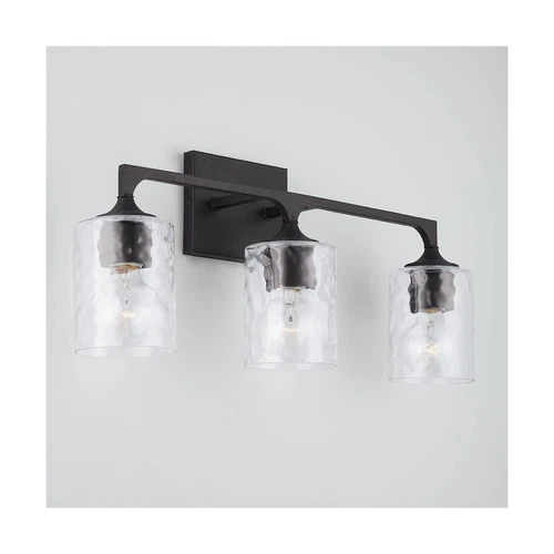 Capital Lighting 137331BI-486 Clint Clear Water Glass Bath Vanity Wall Mount,... - Picture 6 of 8