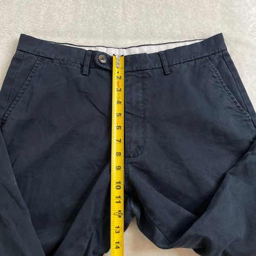 Spier & Mackay Chino Pants Mens 34 Relaxed Navy Blue Mid Rise Flat Front Trouser - Picture 7 of 16